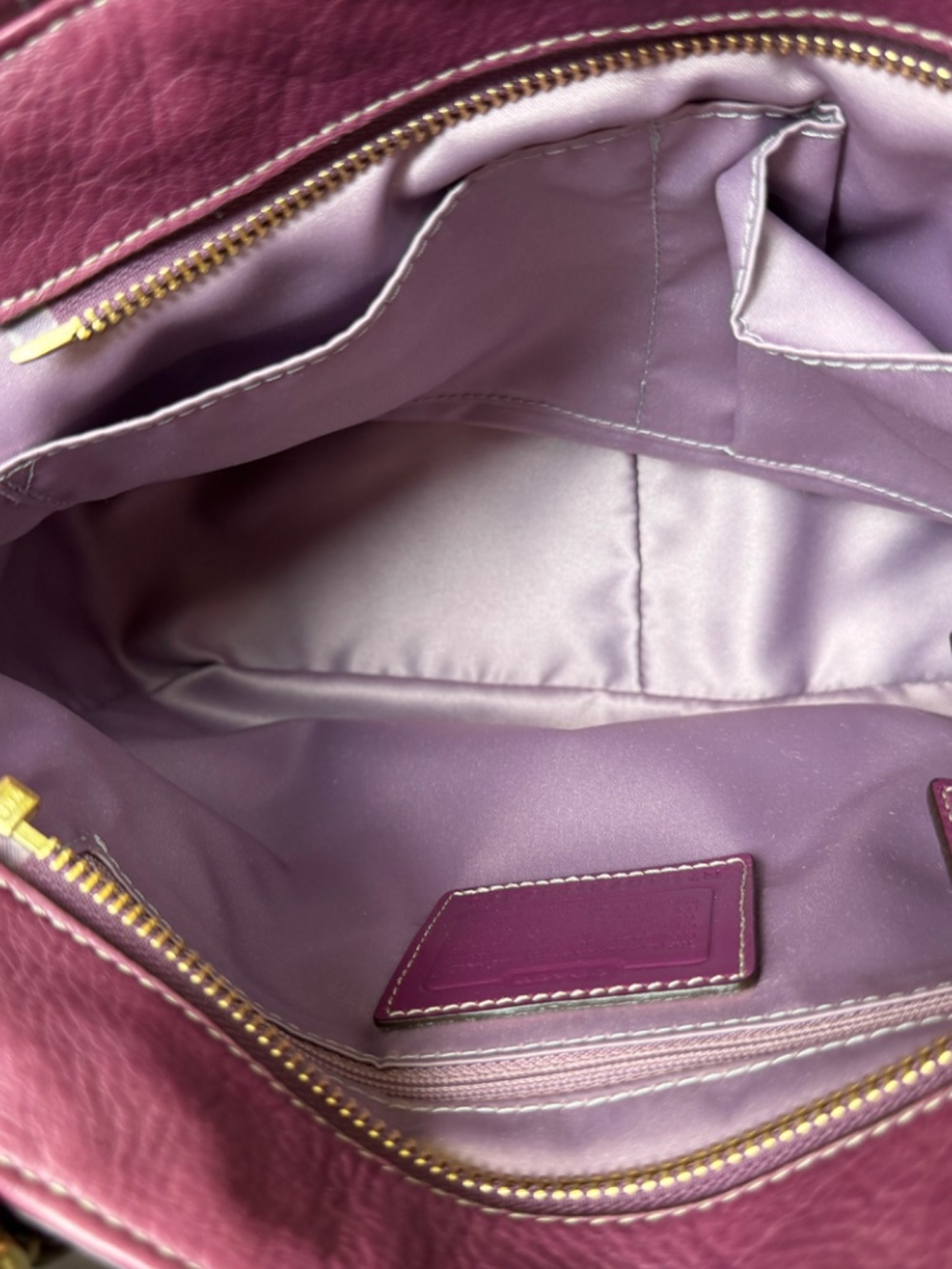 Purple Coach bag - Picture 4 of 4
